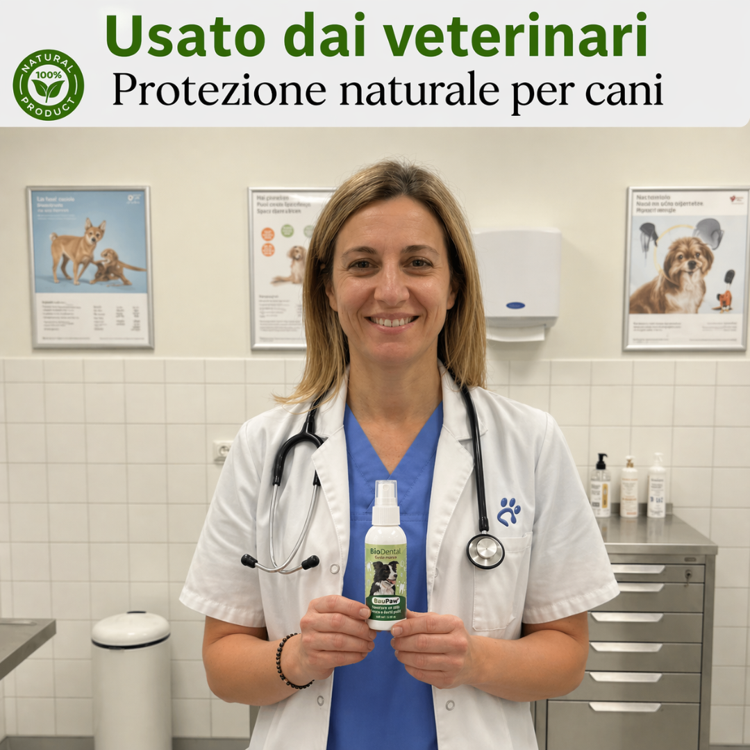 Spray Dentale BauPaw™ – Elimina i batteri che causano tartaro e alito cattivo nei cani