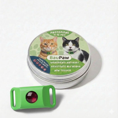 Ciondolo BauPaw™ - 12 mesi di protezione naturale per gatti
